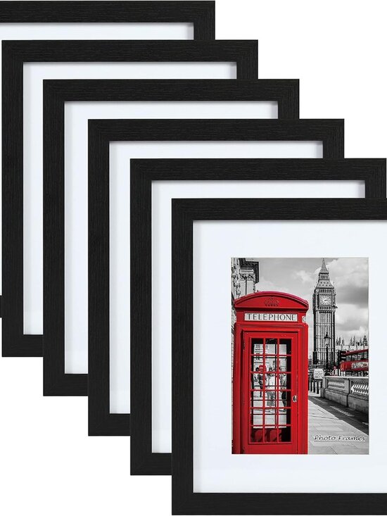 Other - 11x14 Picture Frame Set of 6, Display Pictures 8x10 with Mat or 11x14 without Ma